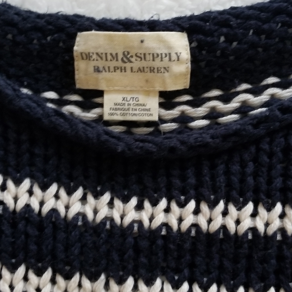 🥰 Ralph Lauren Denim & Supply Oversized Slouchy Sweater - Picture 2 of 8